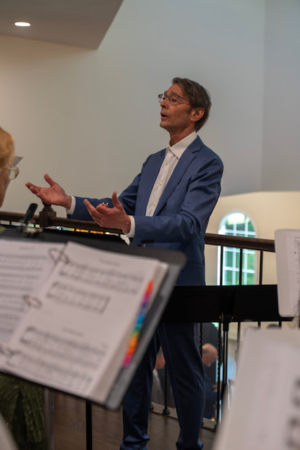 Serge conducting at St. Luke Church Consecration